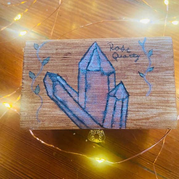 Rose Quartz Crystal Sprite Box